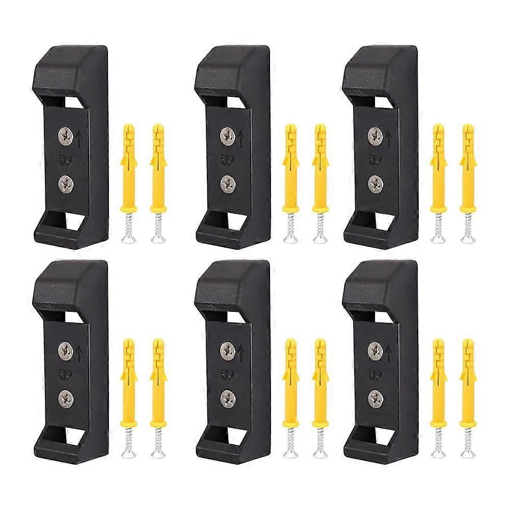 6 Pieces Fishing Reel Holder, Fishing Reel Wall Display, Display Stand with Screws, Display Stand Fishing Reel