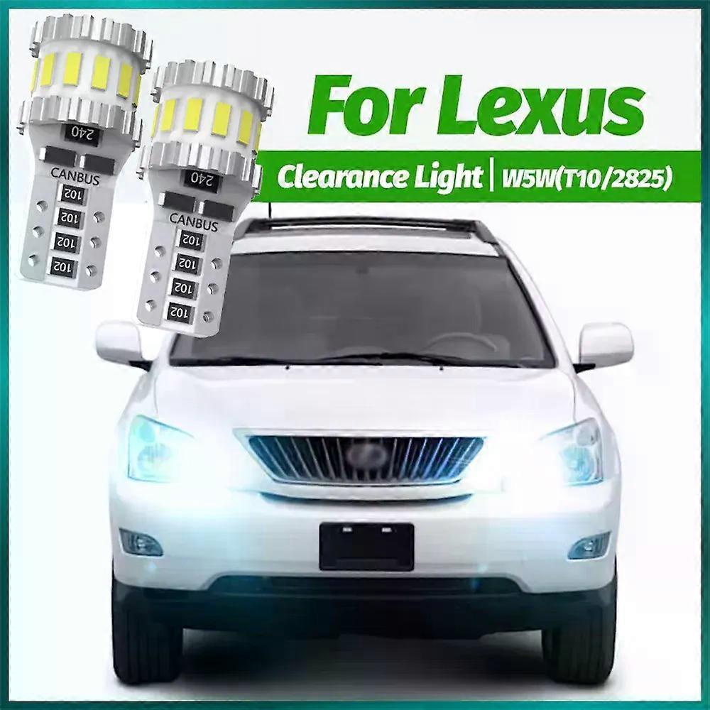 2PCS LED Clearance Light Bulb W5W T10 Canbus For Lexus RX300 RX330 RX350 RX450H IS300 IS250 IS350 IS F LS430 LS460 LS600H SC430