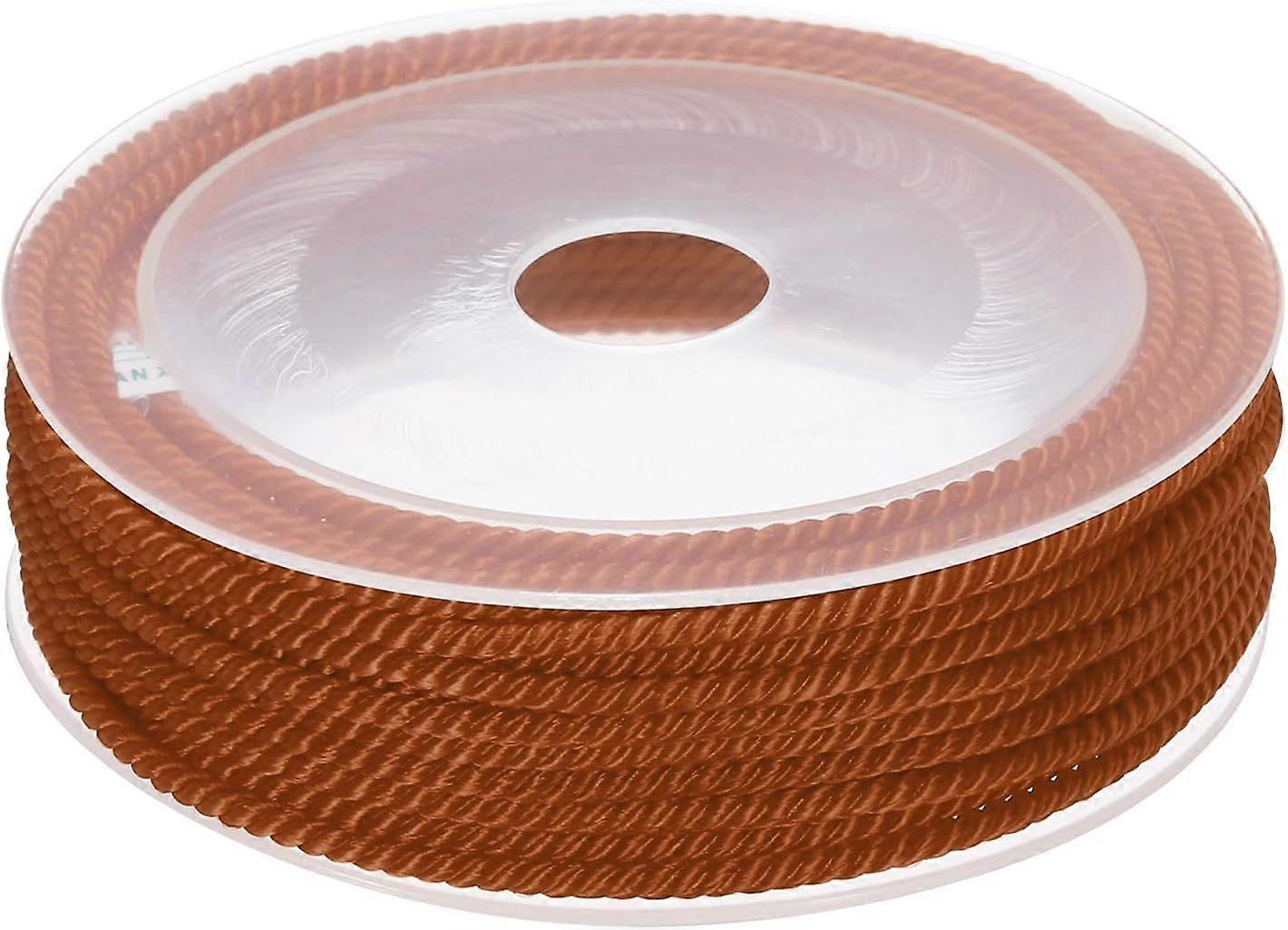 Cord Rope, 3mm / 7.6 Yards Nylon Twisted Cord Rope Thread String Rope Cord Braid