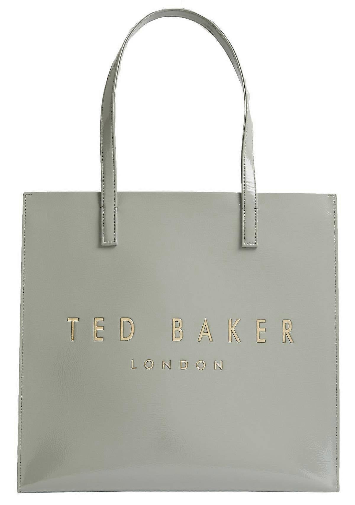 Ted Baker Crinkon Crinkle Large Icon Tote Bag - Grey