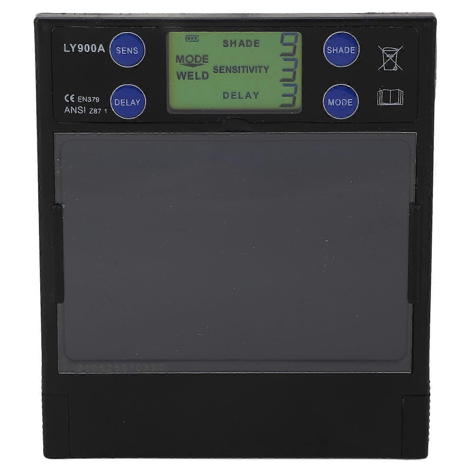 Solar Welding Lens Shade Automatic Darkening Digital Display Welder Helmet Filter Lens 100x67mm