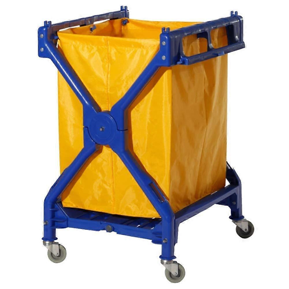 Serving Cart ABS Foldable Cleaning Trolley With Wheels Tool Cart Rolling Carts For Hotel Office Laundry Room