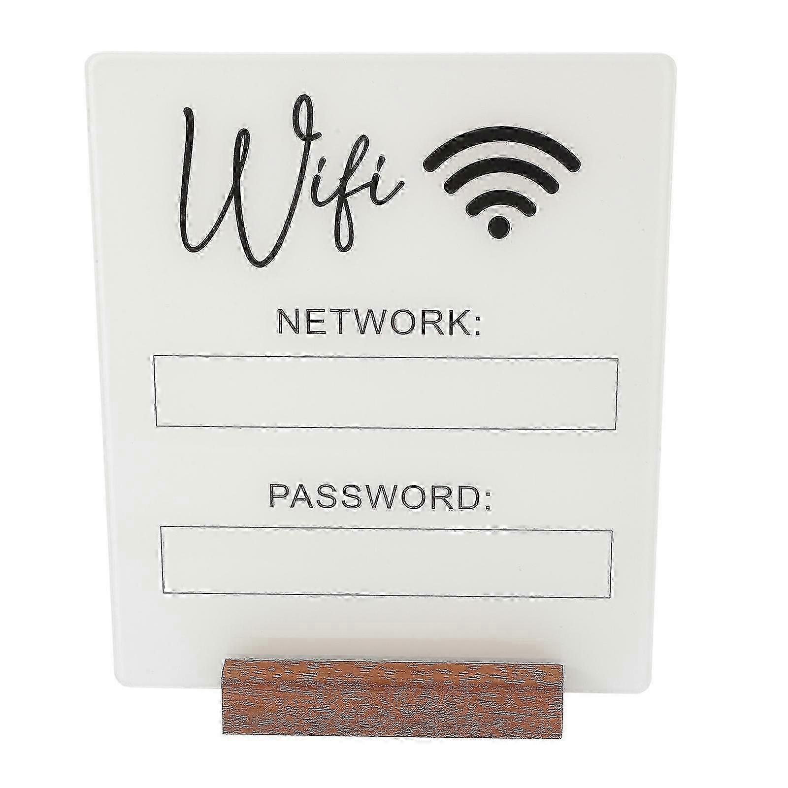 2025 Wifi Password Sign WiFi Acrylic Sign WiFi Sign WiFi Board WiFi Password Reminder Sign