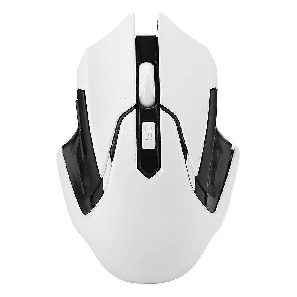 Optical 1200DPI Wireless Gaming Mouse Comfortable Grasp No Delay 2.4G Wireless Mouse - White