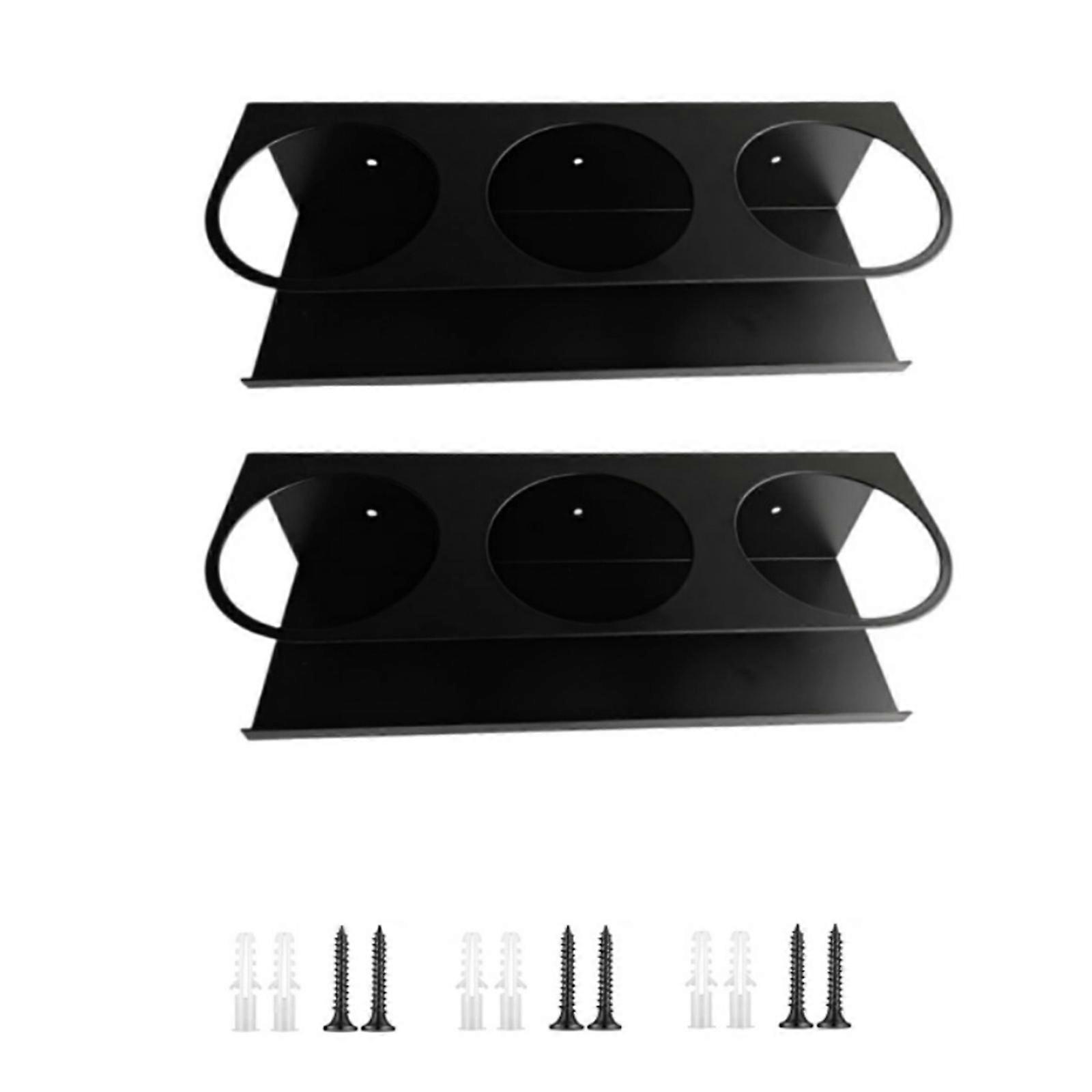 Industrial Style Acrylic Wall Rack Beverages Container Storage Shelf Garage Pantries Space Saving Mountable Organizers Multicolor