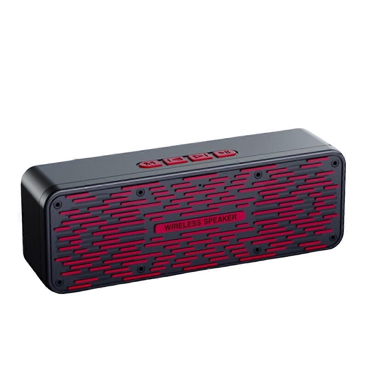 S19 Wireless Bluetooth Speaker Subwoofer Outdoor Portable Radio Car Mobile Phone Computer Smart Audio Red
