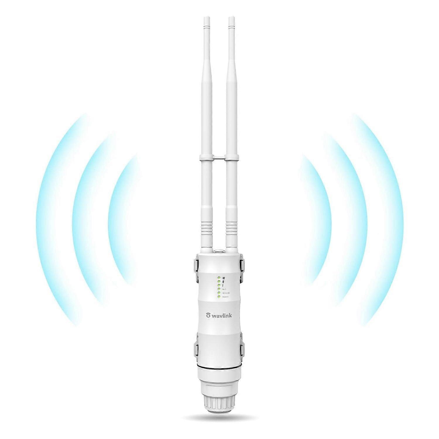Outdoor WiFi Access Point,WiFi Router Extender,AC600 High Power Dual Band 2.4+5G Wireless Router/AP/Wi-Fi Range Extender 3 in 1 Weatherproof with PoE