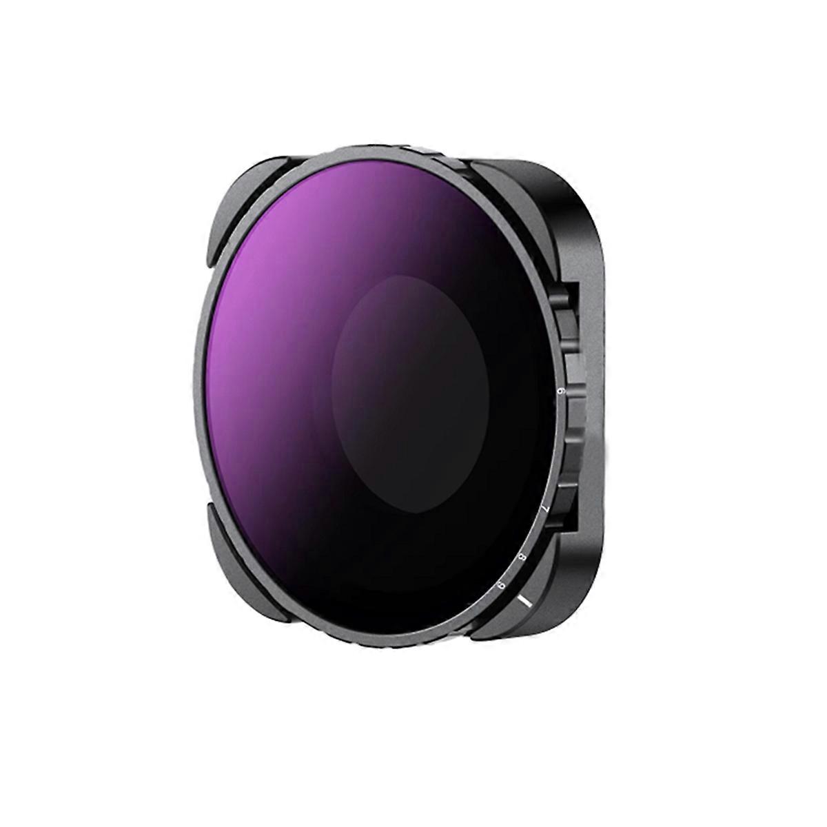 Variable ND Filter for 9 10 11 12 Adjustable Neutral Density Filter with Premium HD Multicoated Glass ND64-ND512