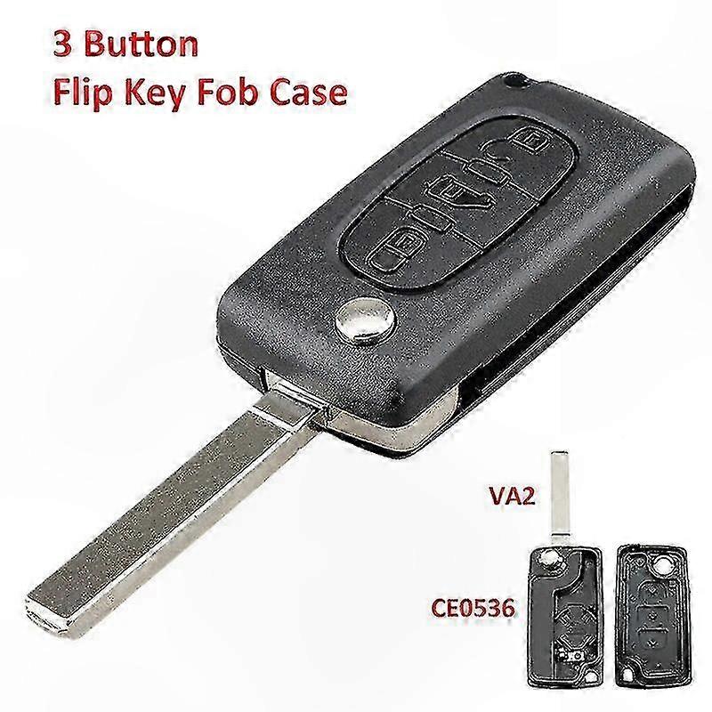 3-Button Key Fob Case for Fiat Scudo 2007-2016 Replacement Shell