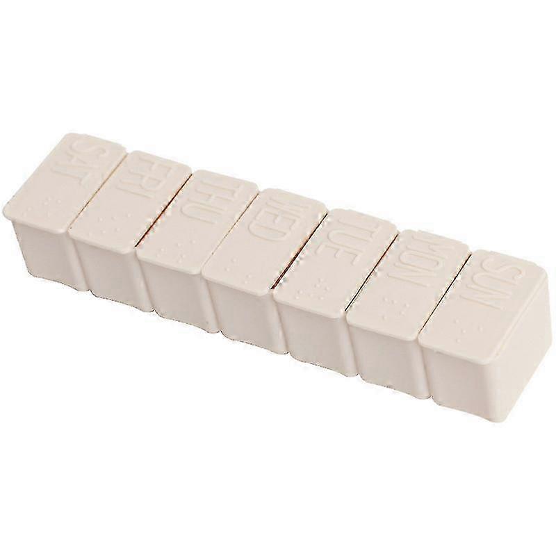 Portable Mini Pill Box Travel Weekly Pillbox Seven Days a Week Plating Box for Daily Medications
