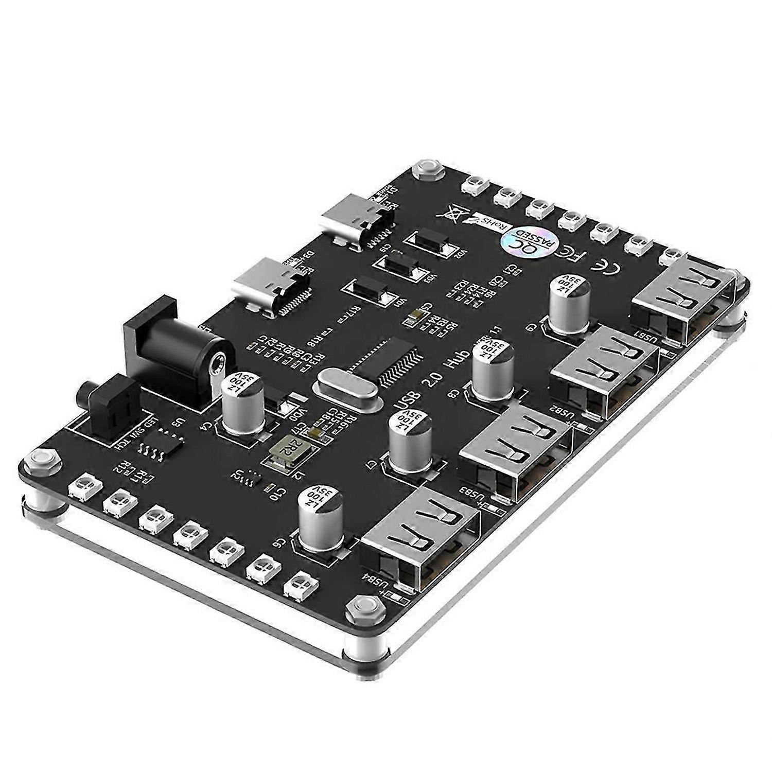 4 in 1 Dual PSU Multiple Power Supply Adapter USB 2.0 Hub