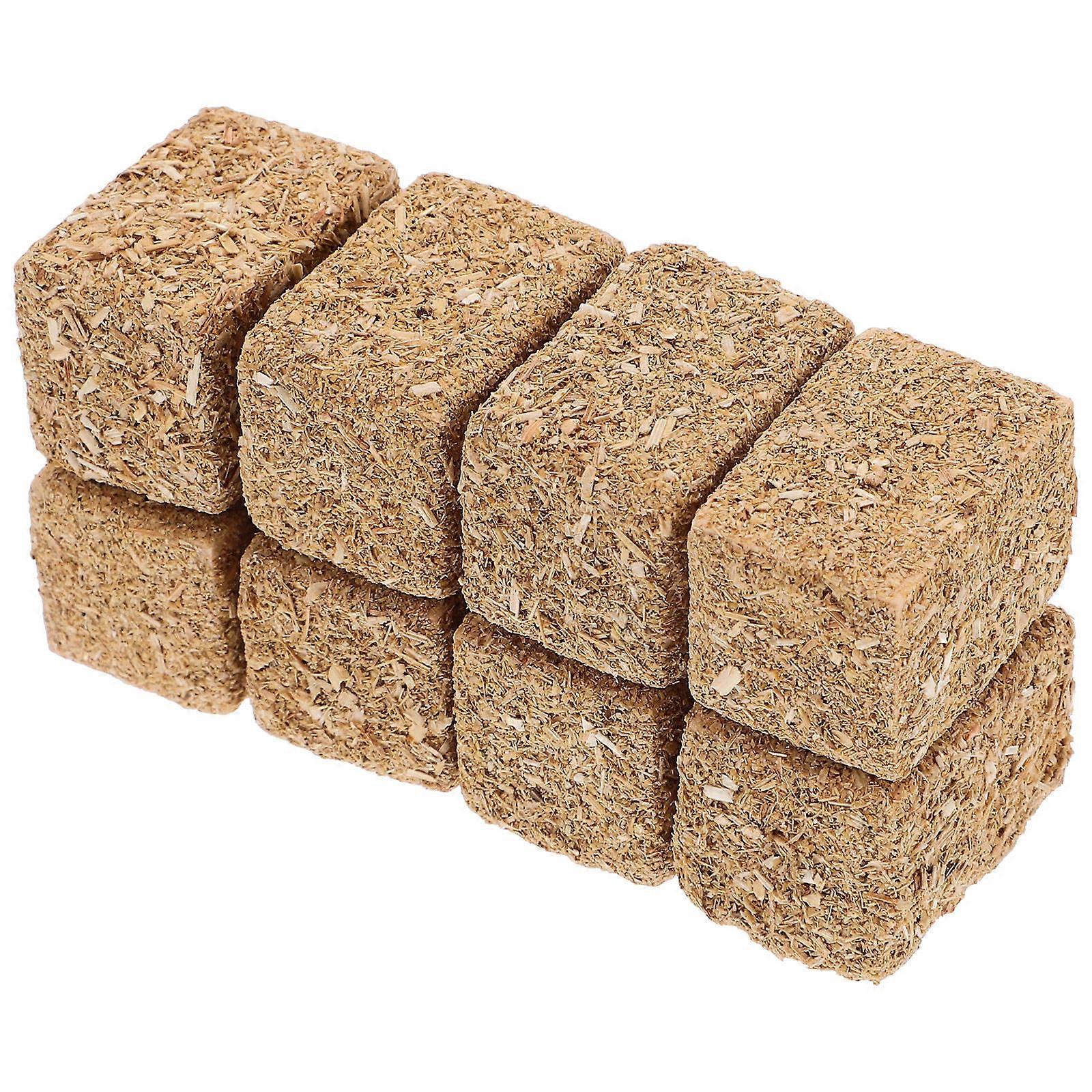 Hayrick Decor Wooden Decorative Haystack Model for Yard Decoration 16Pcs