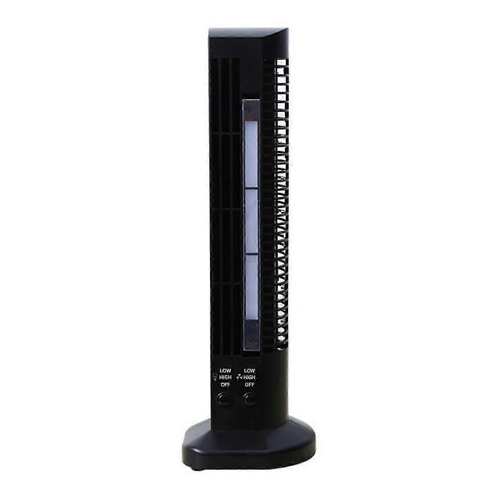 Vertical Tower Fan with Built-in Light Bar, Non-Slip Design for Office and Living Room Cooling