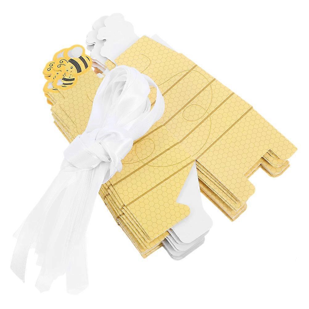 Bee Party Favor Boxes Paper Treat Boxes for Containing Candies 30Pcs