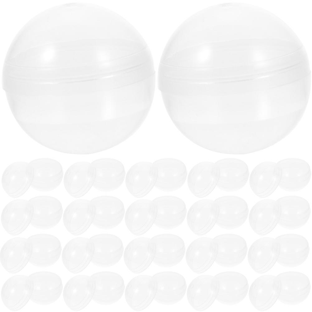 Plastic Fillable Balls for Storage 40Pcs Round Twisting Balls Multi-Function