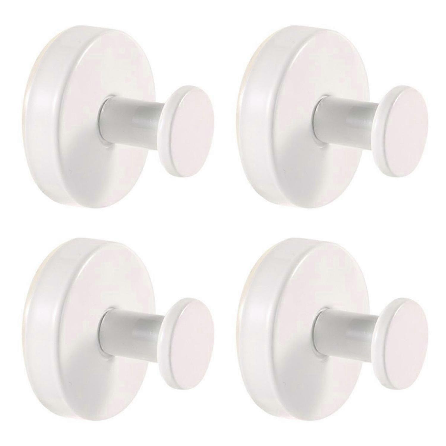 Stainless Steel Suction Cup Clothes Hook Kitchen Bathroom White