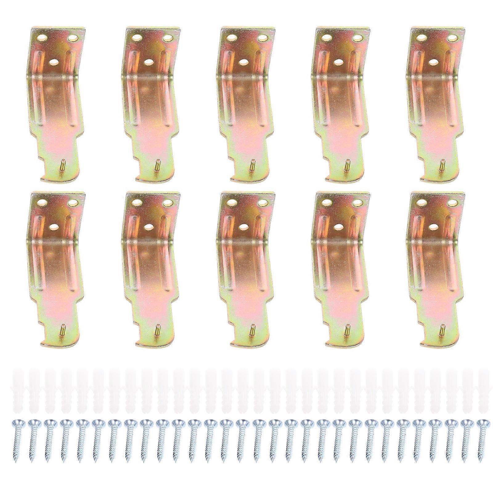 Fire Extinguisher Wall Hook Fire Extinguisher Bracket for Fire Safety Home Office Use Iron Assorted Color Holding Fire Extinguishers 10Pcs