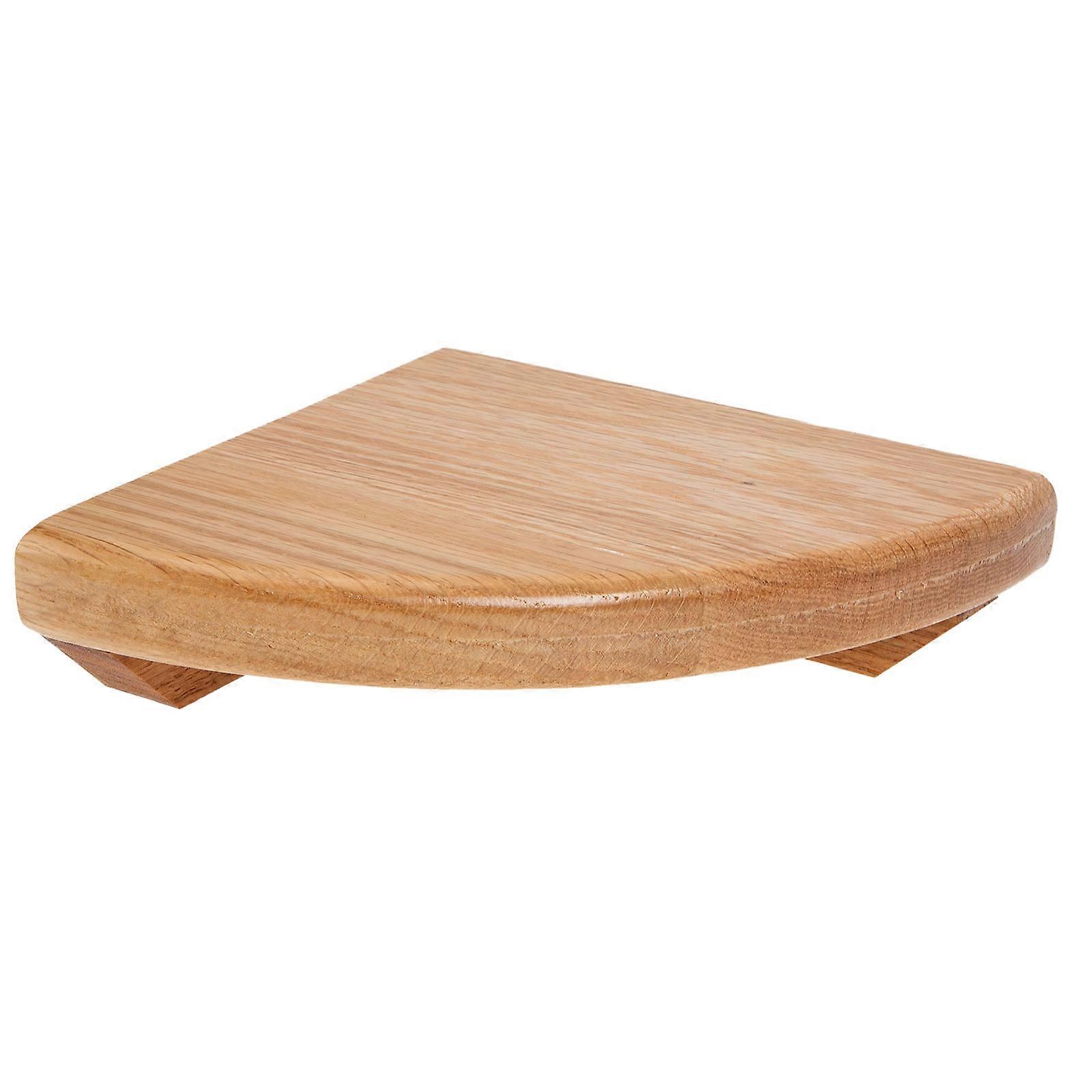 Wooden Wall Hanging Shelf Triangle Storage Rack for Sundries 1Set