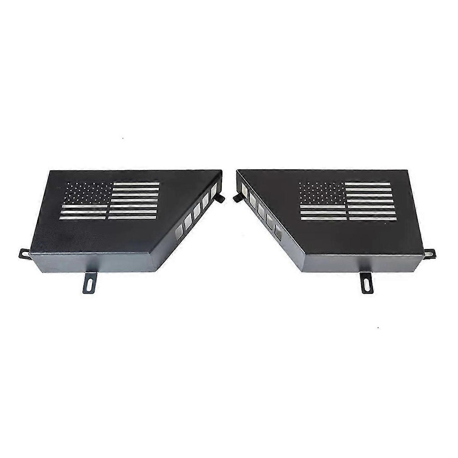 1Pair Metal Front Door Storage Box, Door Side Insert Organizer Box Pockets for Jeep Wrangler JK 2/4