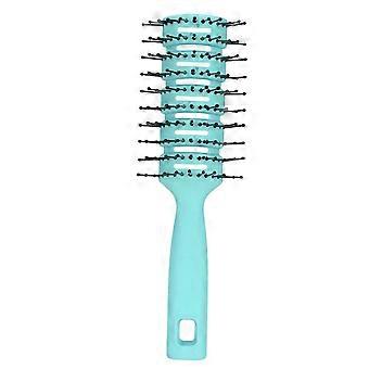 Detangling Hair Brush ABS Anti Static Non Slip Vented Massage Hair Brush with Hanging Hole for Hair CareGreen