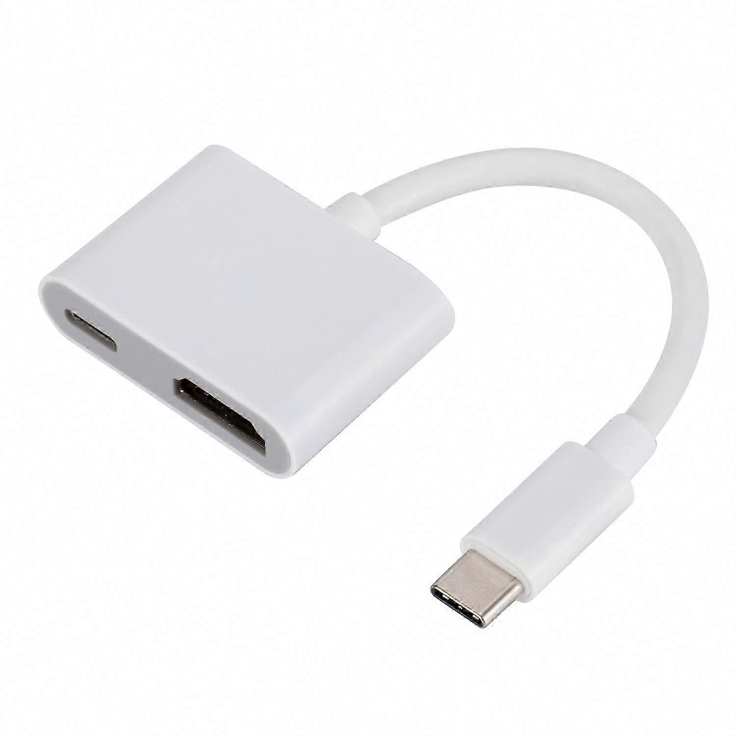 H9 USB C to HDMI Adapter with PD Charging Port for 15 Pro Max HDTV Projector Monitor