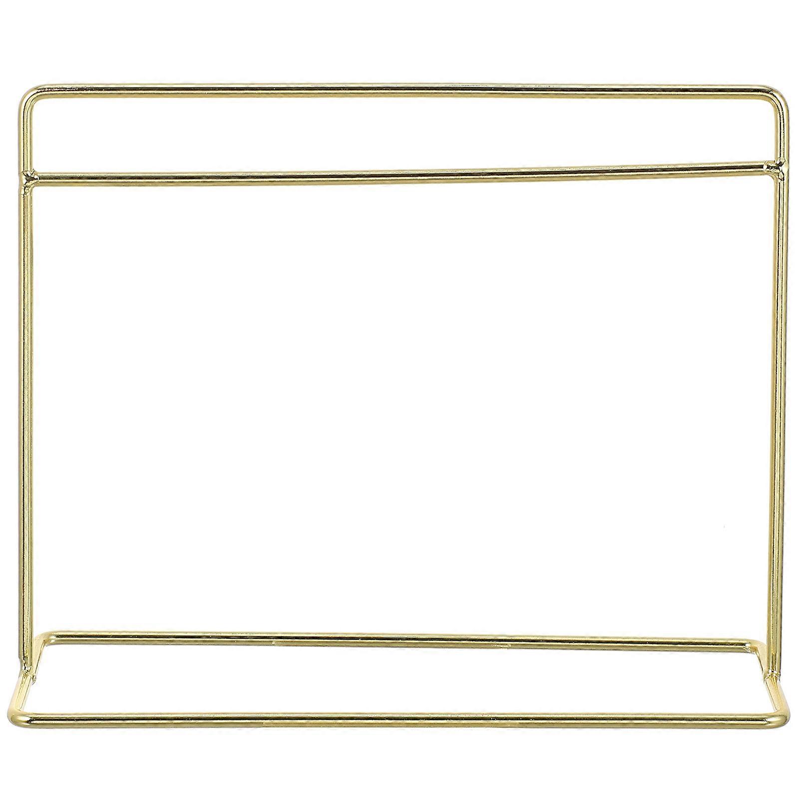 ドールハウスラックミニアイアンディスプレイスタンド装飾用8個ゴールデンセット