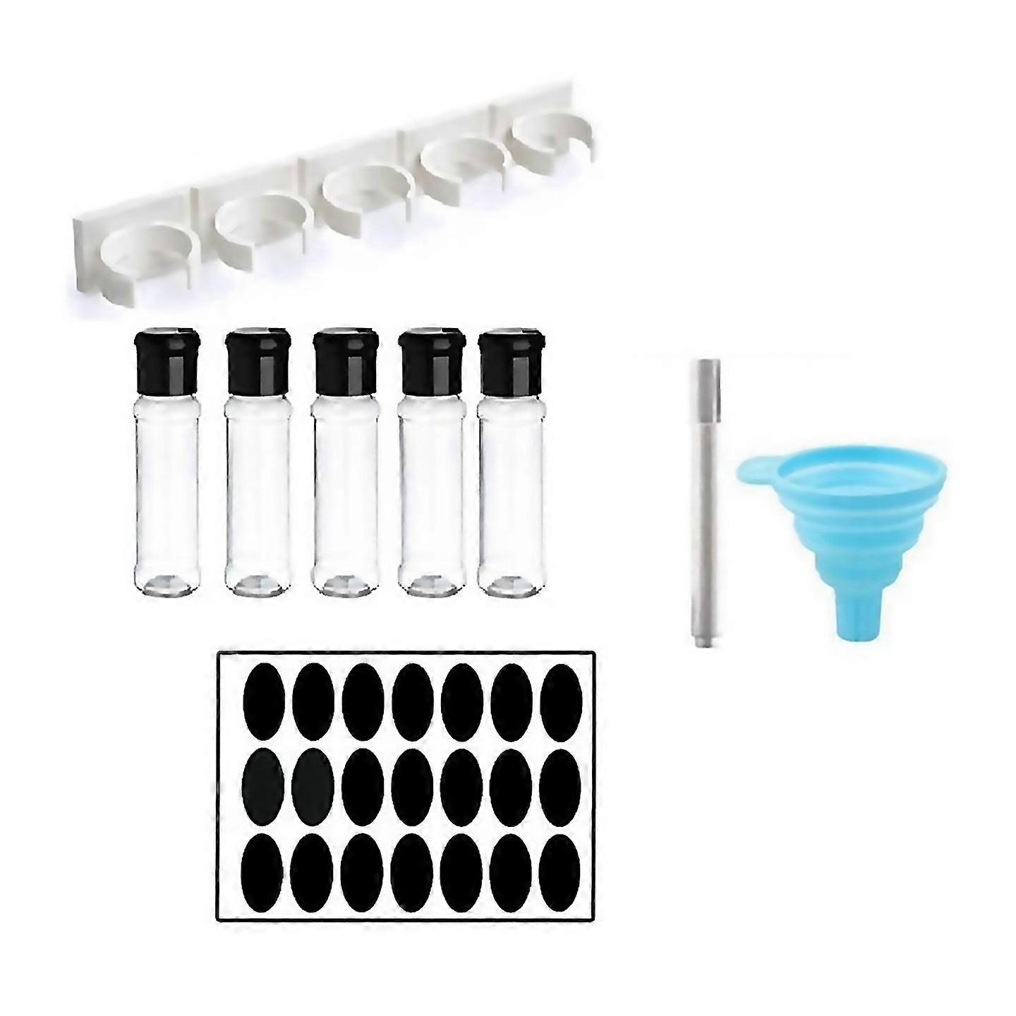 For Plastic Spice Jar Organizer With Rack For Kitchen Storage