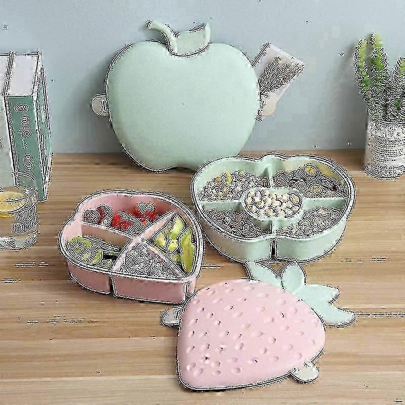 Dried Fruit Box Compartment Snack Box With Lid Platter For Home