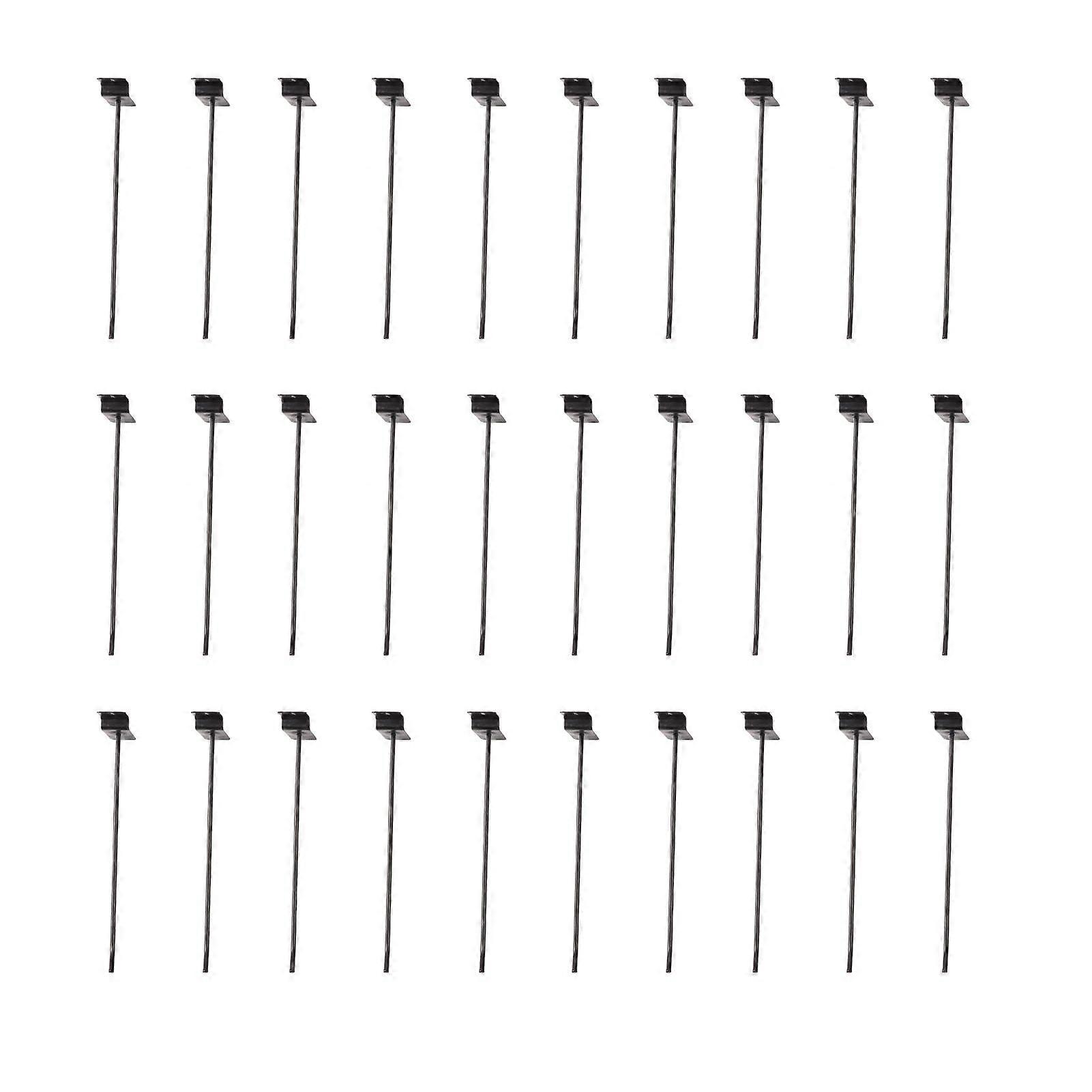 30PCS Panel Hooks Black Slatwall Hanger Thickened Easy Installation Anti Rust Display Pegs for Retail Garage