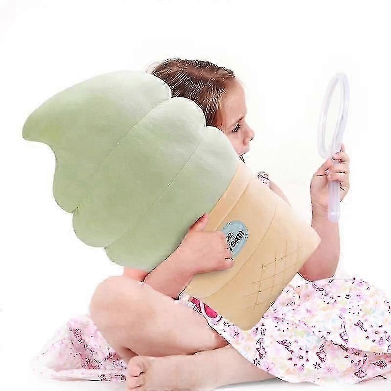 Super Soft Ice Cream Cone Plush Pillow for Food-Themed Parties and Student Decor in the UK