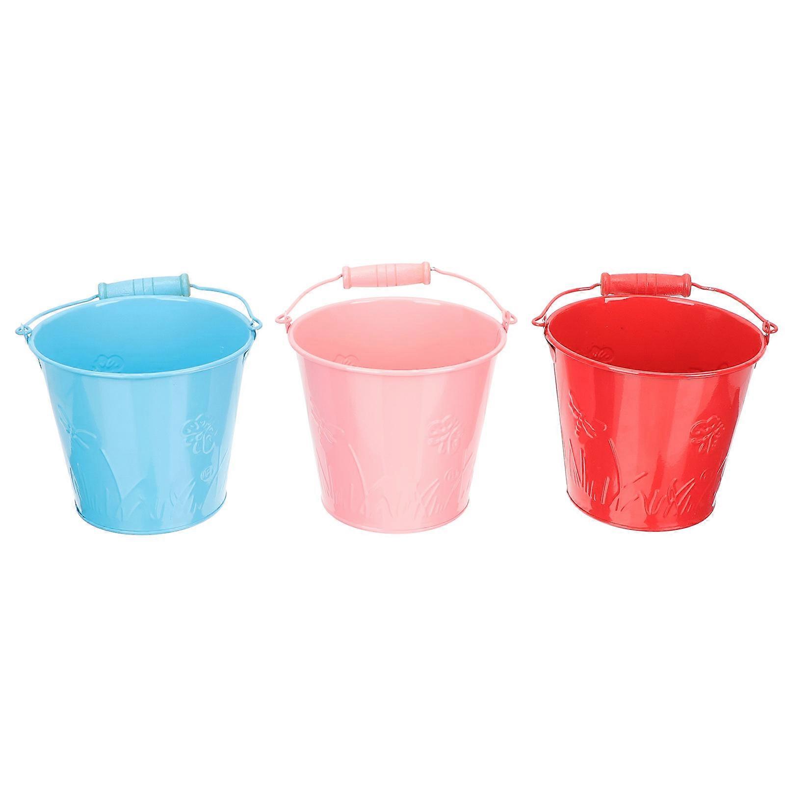 Children Sand Bucket for Playing 3Pcs Portable Wear-Resistant Beach Toys