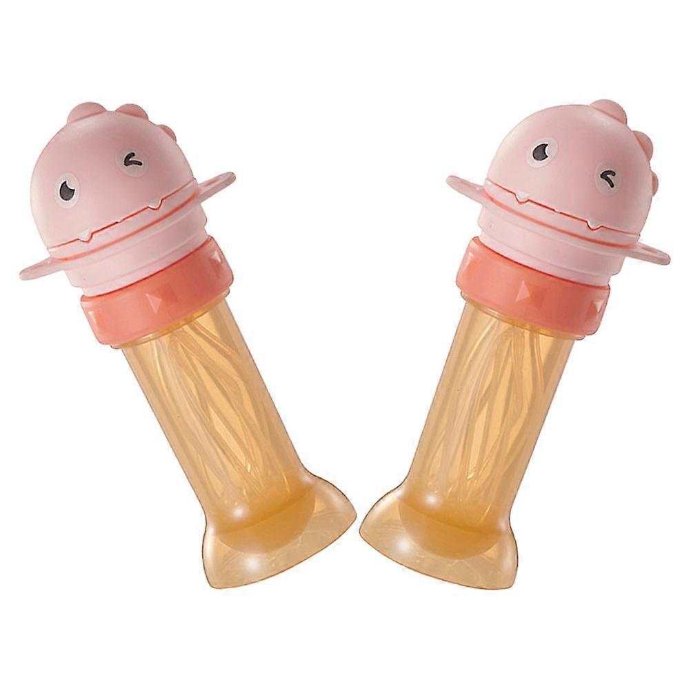 Convenient Bottle Caps Dinosaur Water Bottle Straw Lid for Kids 2Pcs