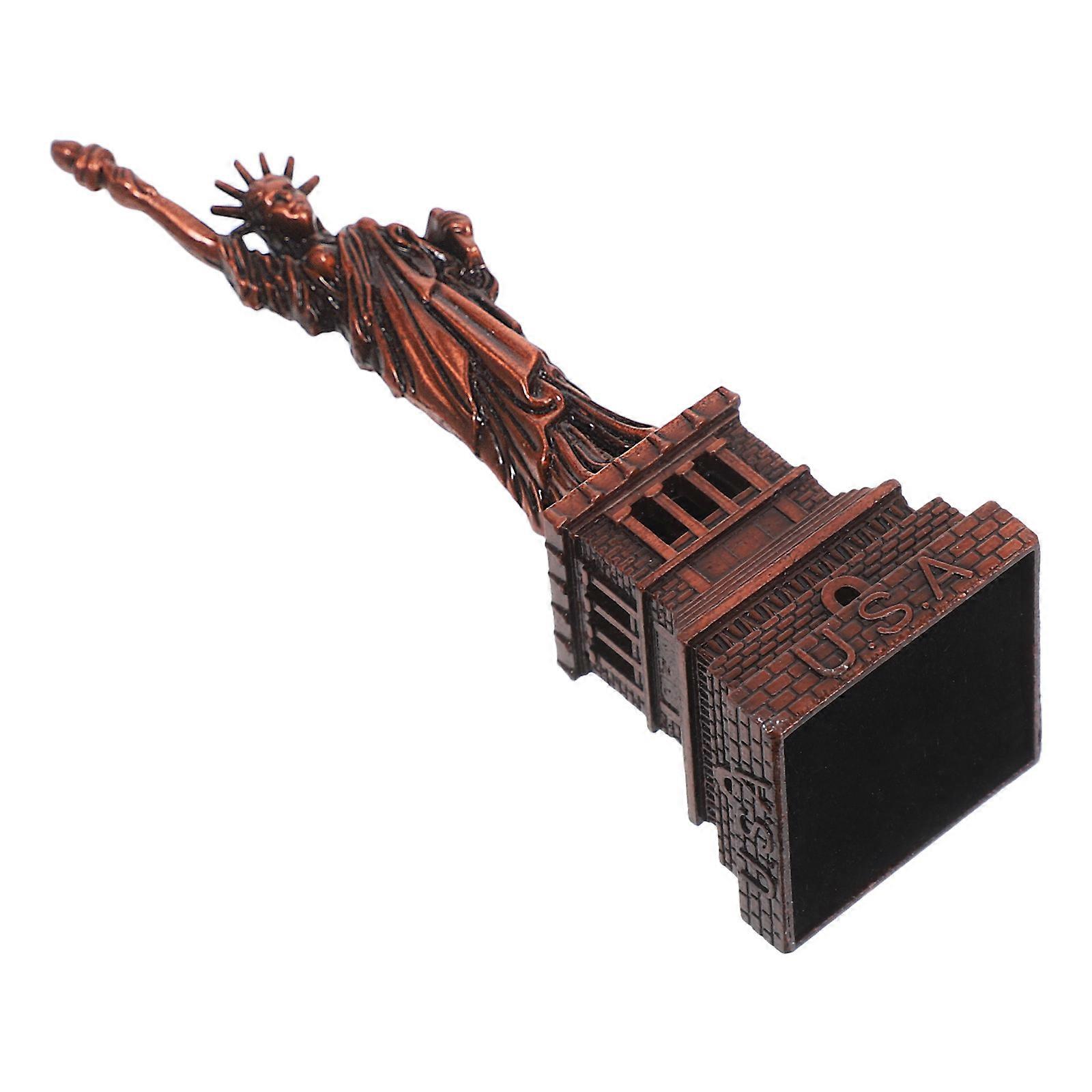 Statue of Liberty Metal Craft for Office Decor 3Pcs Display