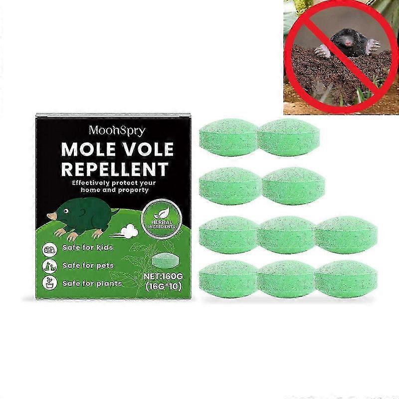 Mole Repellent - Powerful Vole Gopher Groundhog Rodent Repellant for Outdoor Lawn Garden Yard - Safe and Effective Gopher Mole Deterrent, Armadillo Re