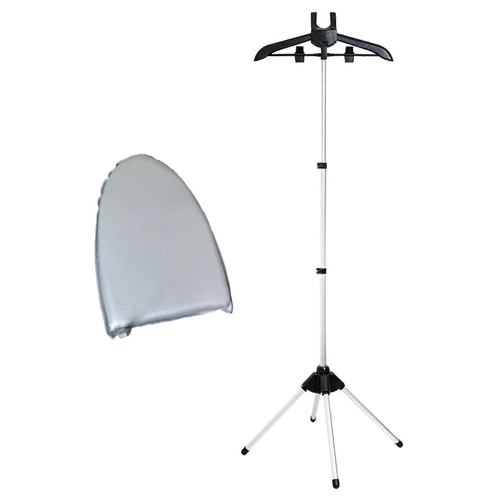 Ironing Machine Hanger Handheld Clothes Steamer Holder Detachable Folding Telescopic Easy to Use Clothes Hanger for Steamer Black