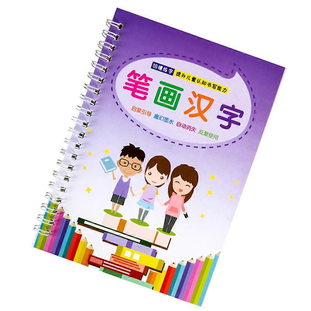Writing Practice Book 3Pcs Perfect For Beginners School Learning 19X13.5X1.5CM Groove Copybook To Enhance Skills