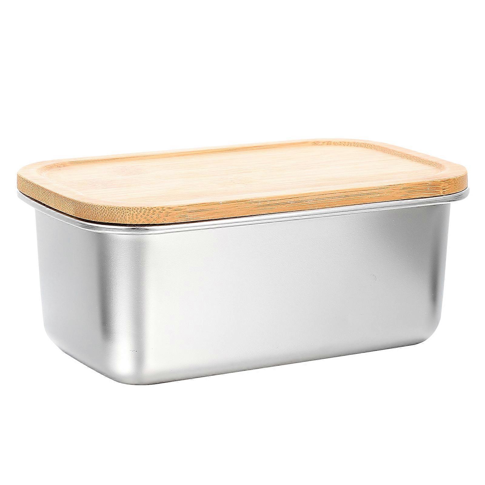 Stainless Steel Lunch Container MultiFunction Food Case With Sealed Cover For Picnic 1000ml 1Pack