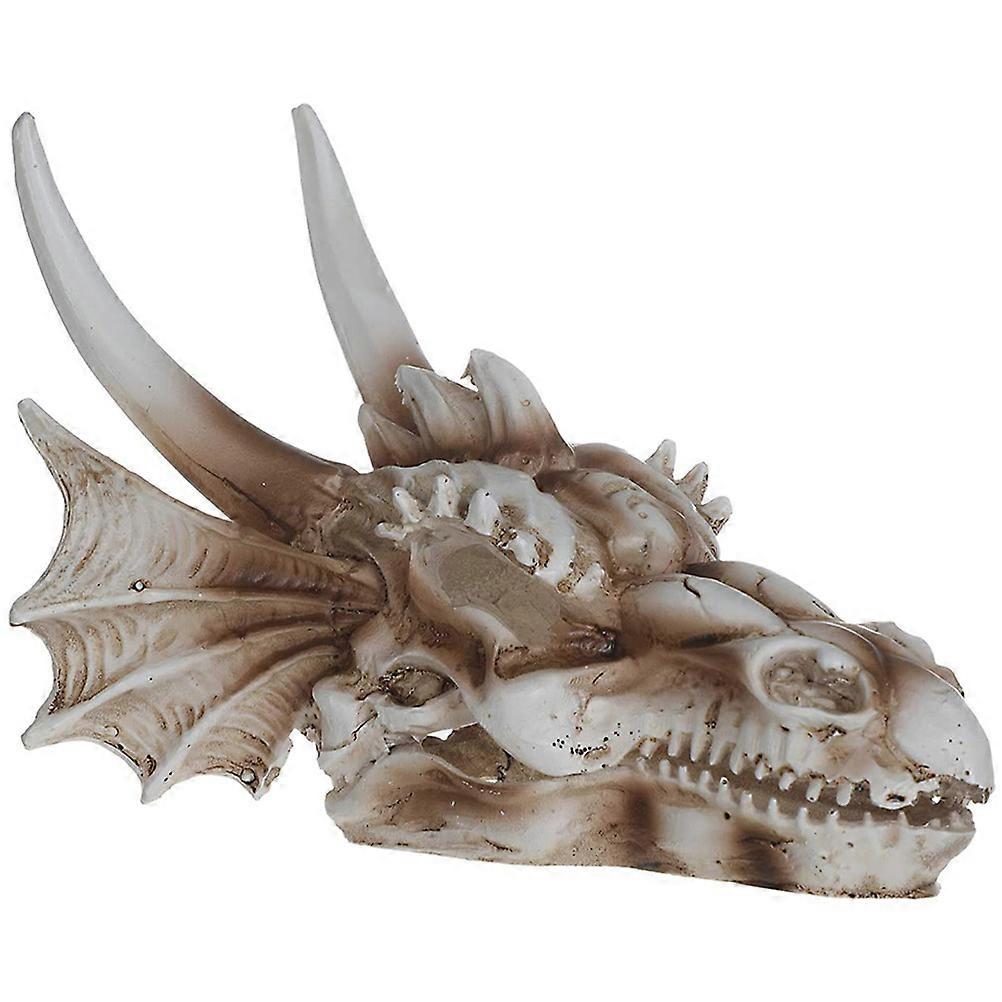 2Pcs Dinosaur Skeleton Aquarium Ornament for Fish Tank Resin Hideout Decoration