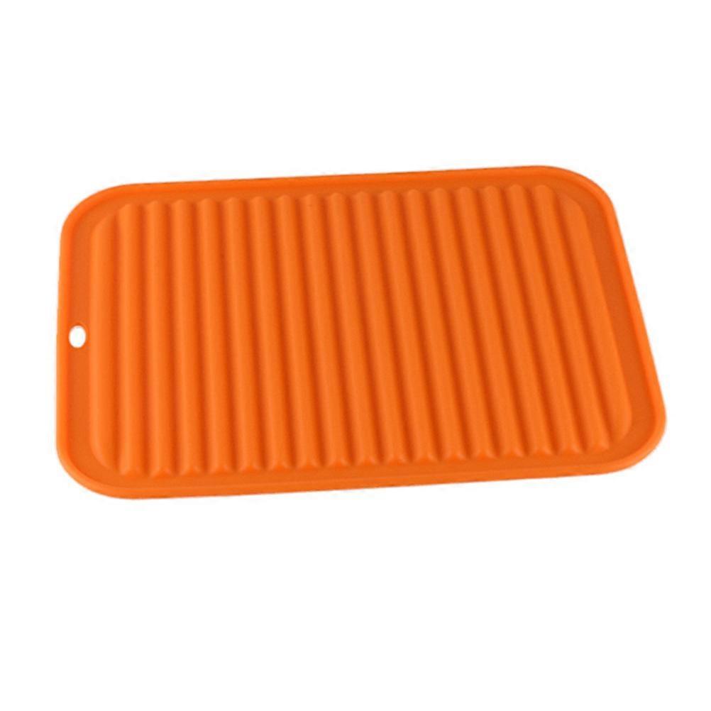 Non Slip Silicone Drying Mat for Water Draining 3Pcs Resistant Pad
