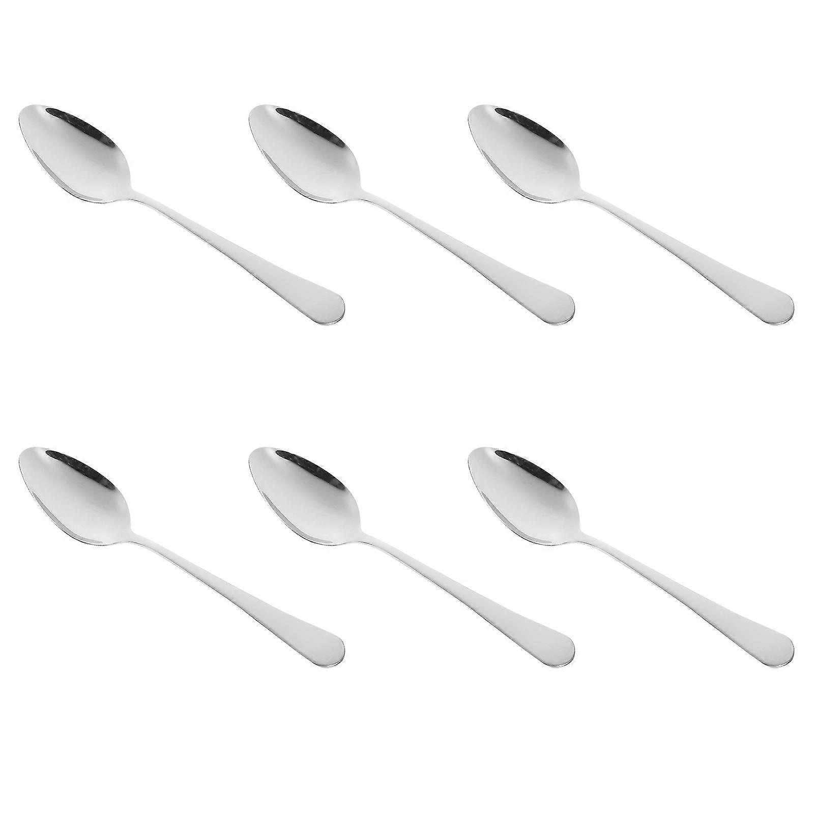 Coffee Spoon Stainless Steel Spoons for Kitchen Use 18Pcs Silver