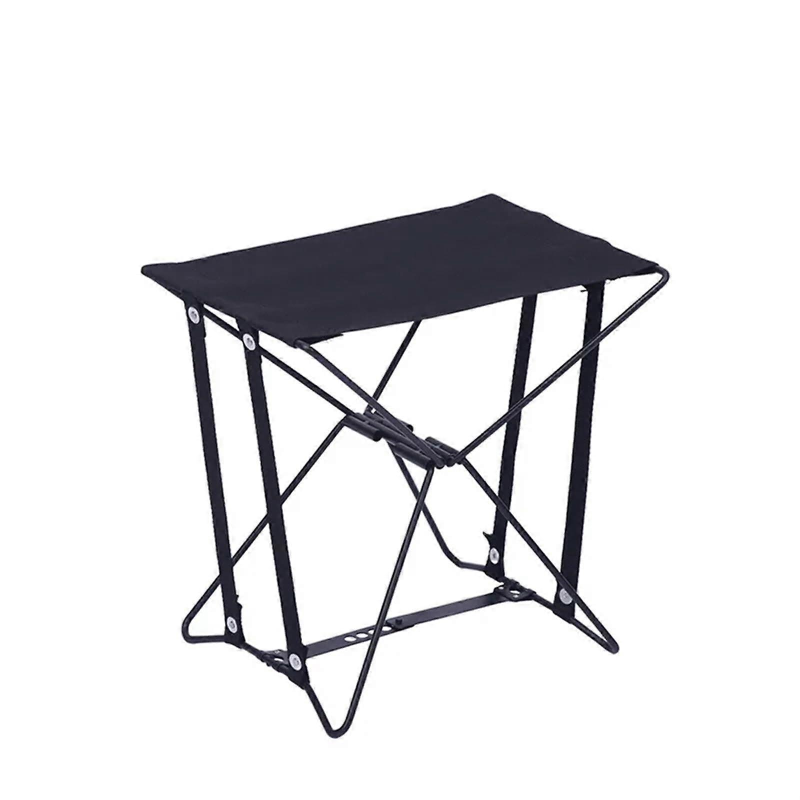 Light Folding Stool Pocket Portable Outdoor Folding Chair Black Large Size Picnic Camping Fishing Stool