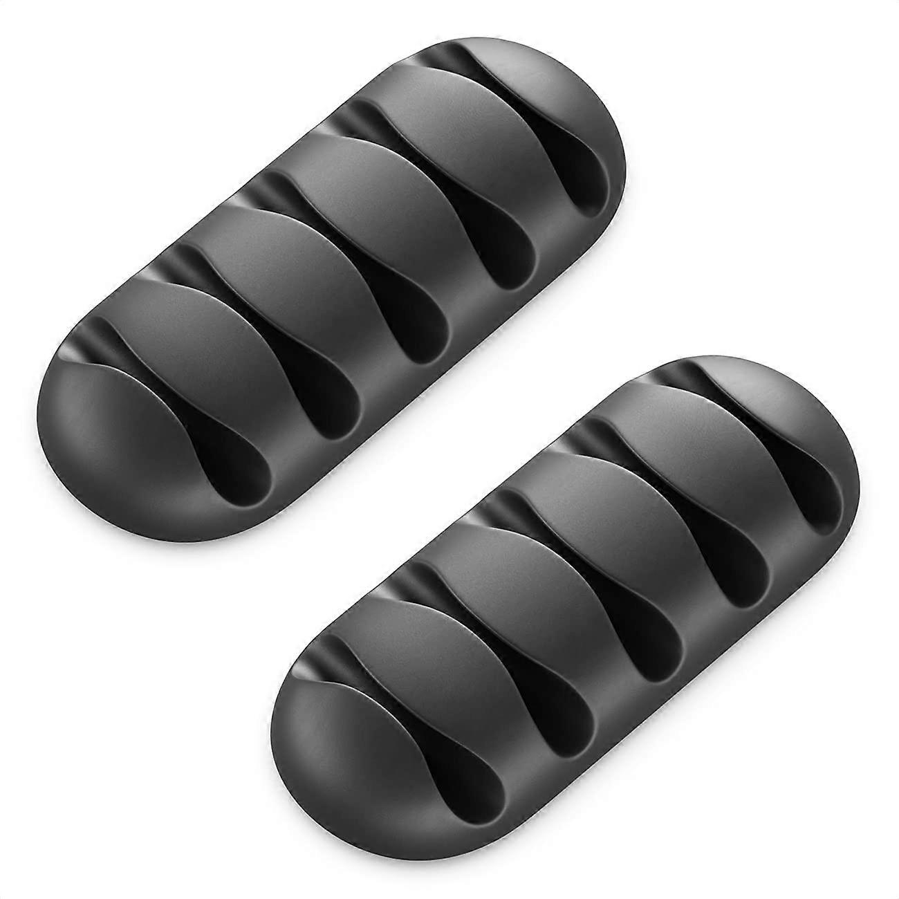 2x Cable Holders Cable Clips Each for 5 Cables Cable Management