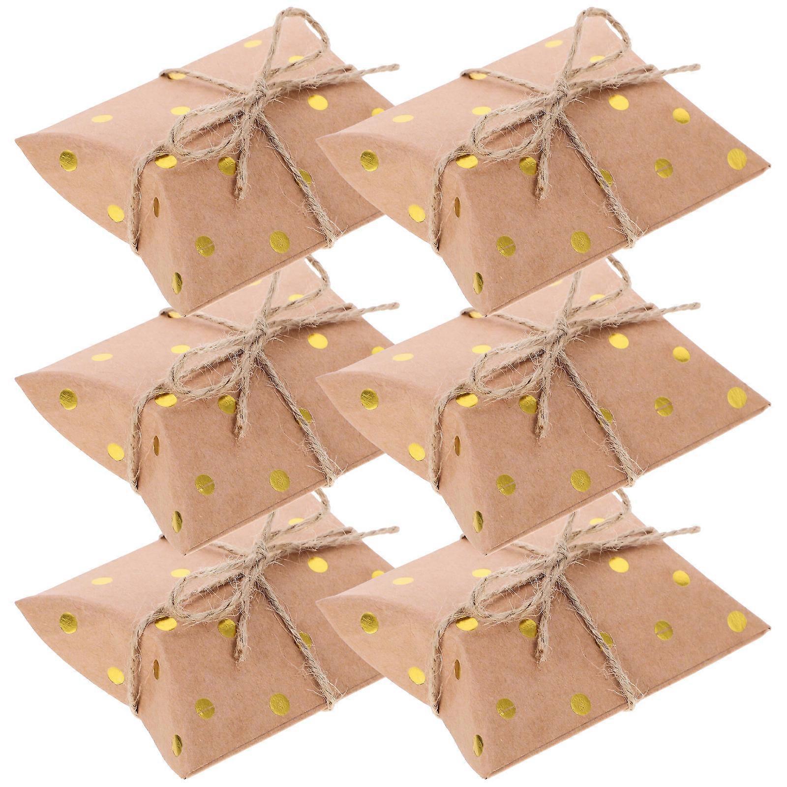 Small Favor Boxes Candy Container for Party 3Sets with Rope