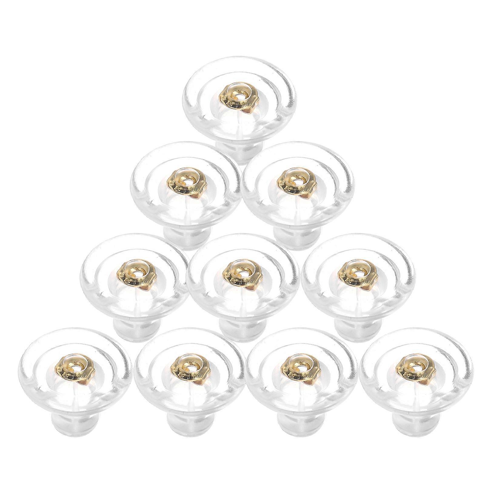 Heavy Earring Support Clear Silicone Earring Stoppers For Physical Activities 25Pcs Prevent Earrings From Falling Off