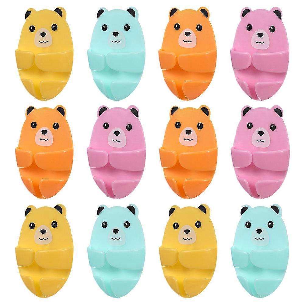 Cord Clips Adhesive Power Plug Hook for Kitchen 48Pcs Bear Holder