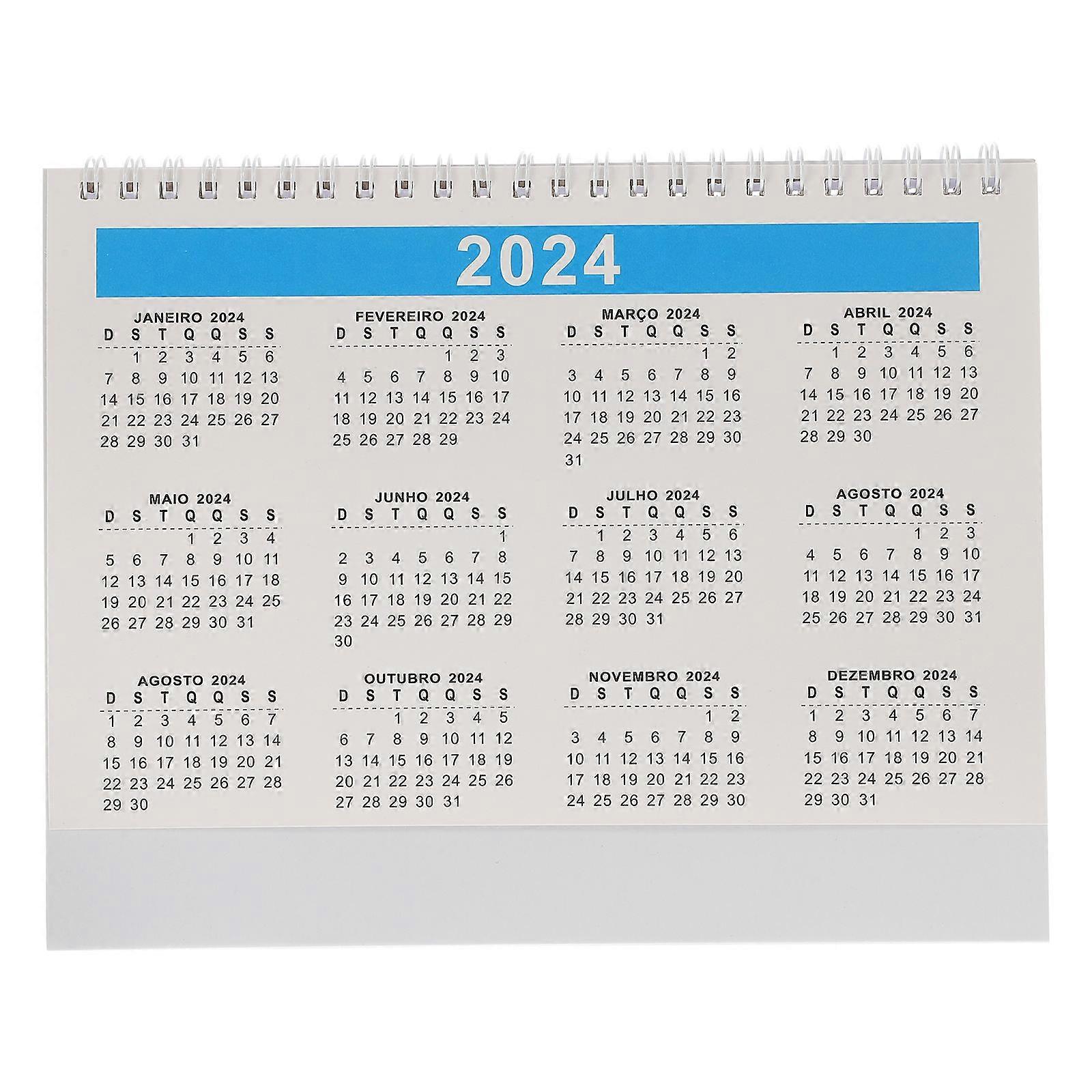 Mini Desk Calendar Desk Calendar for Countdown 3Pcs 1 Book Black Paper