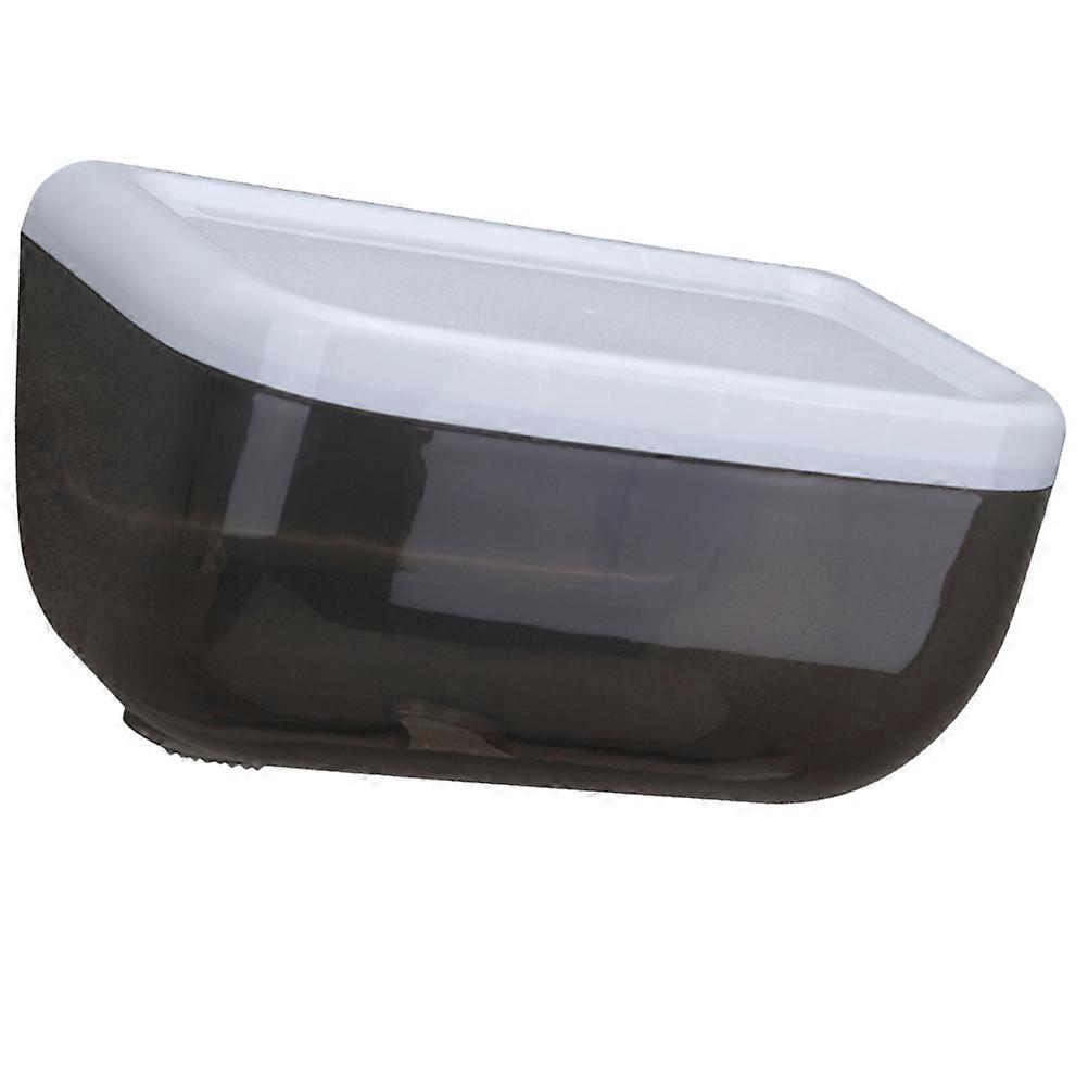 Wall-mounted Black Tissue Storage Box For Kitchen Use 3 Pcs With Adhesive Installation