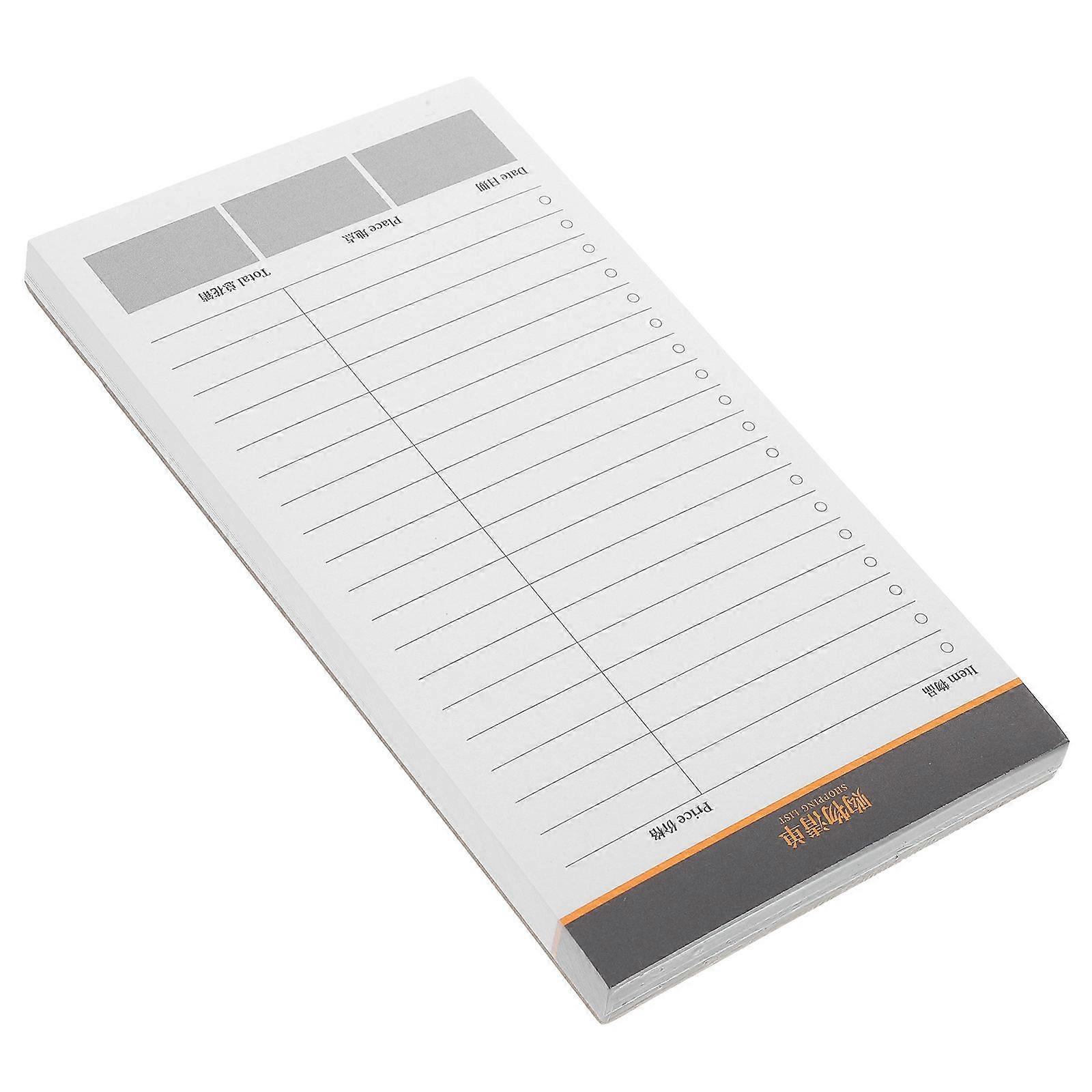 Grocery List Notepad for Efficient Shopping 4Pcs Tearable White Notepads
