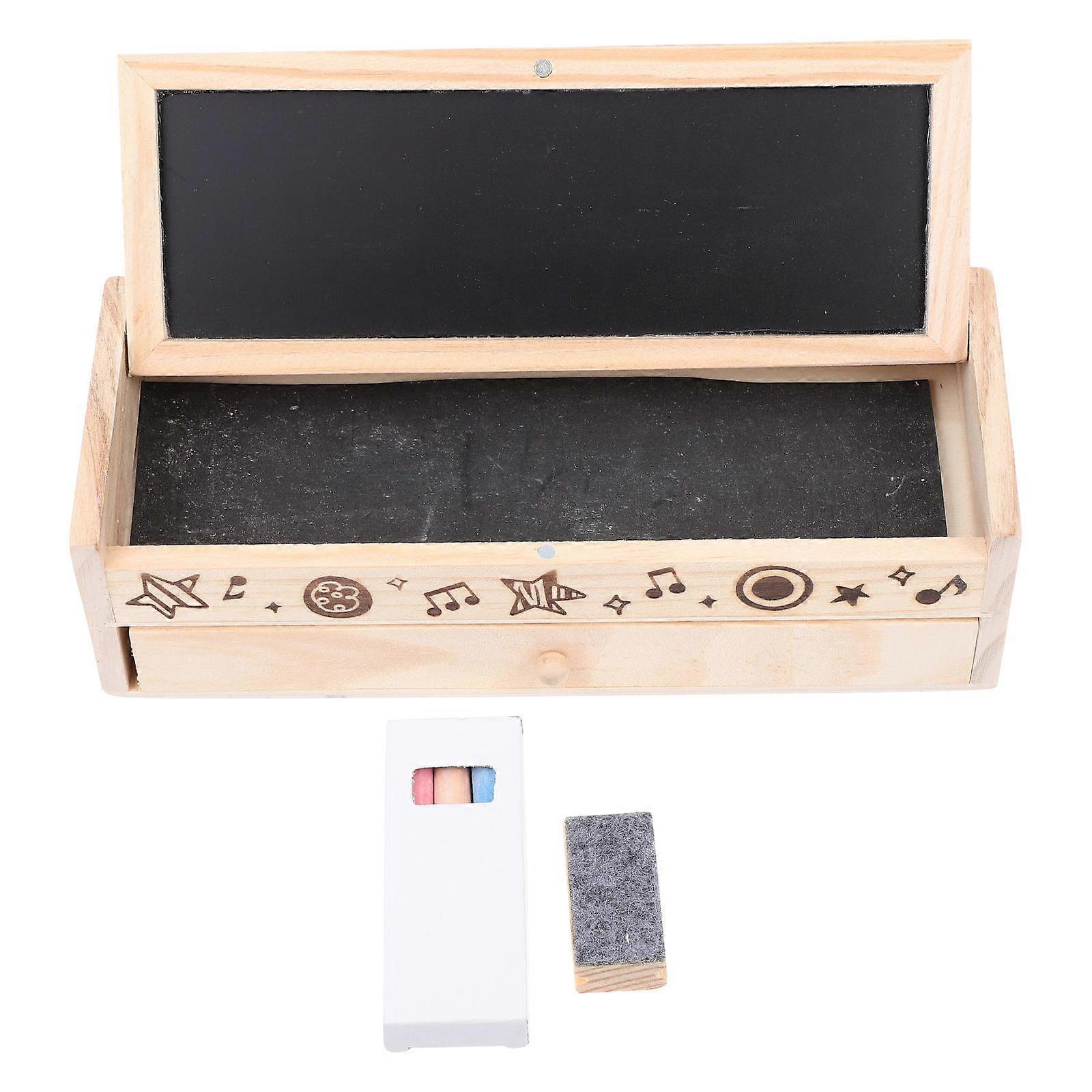 Wooden Multipurpose Pen Box Pencil Storage Box for Home Use 2Sets