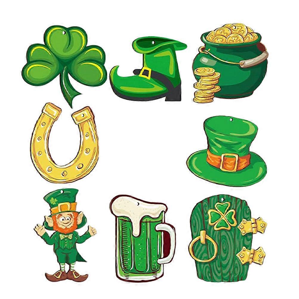 St Patricks Day Decorations Hanging Ornament for Tree 2Sets Festive Decoration